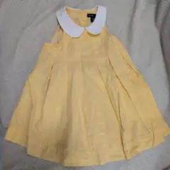 babyGap イエロー 水玉 ノースリーブワンピース 18-24ヶ月