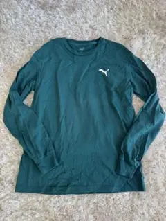 PUMA 長袖 カットソー グリーン Mサイズ