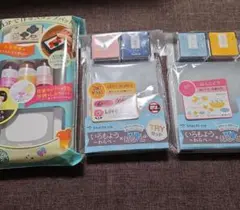 Shachihata スタンプセット インクパッド3色付き　mizutama