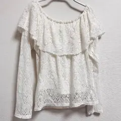 snidel【スナイデル】レースオフショルダー