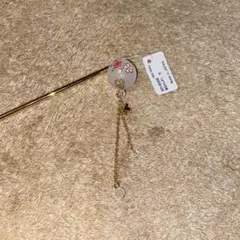 桜デザインの金色かんざし