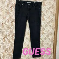 GUESS ゲス ブラックデニム ジーンズ 黒スキニー レディースのサムネイル