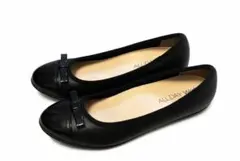 オールデイウォーク パンプス21.5cm リボン付き 黒