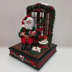 サンタのクリスマス置物　光・音楽付き