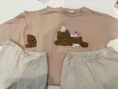 2枚ずつセット！モリノリンクル　サンリオ　Tシャツとユニクロ　エアリズムレギンス