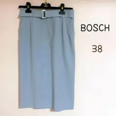 BOSCH 水色　ベルト付き　タイトスカート　38のサムネイル