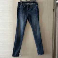 GUダークブルー スキニーデニム