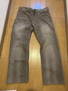 EDWIN HU-S ブラウン デニムパンツ