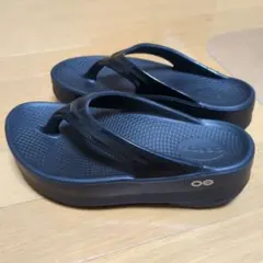 新品正規品oofos 24cmウーフォス Oomega黒 W7 EU38 - メルカリ