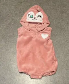 ドキンちゃん なりきり　ピンク フード付き 着ぐるみ 80〜90