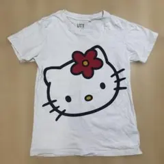 ハローキティ Tシャツ Mサイズ ホワイト 綿100 UNIQLO ユニクロ