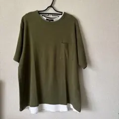 BEAMS HEART XL オリーブ色 Tシャツ