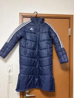 adidas ネイビー ロングダウンコート 160
