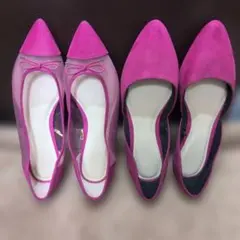 GU ポインテッドトゥ マシュマロパンプス　フラットシューズ Lサイズ