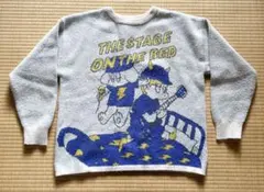 3回着用 ニコアンド　マコロドリゲス　コラボグラフィックニット ホワイト系