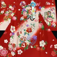 ☆最終掲載☆七歳お祝い着物 新品お仕立上がり 長襦袢付 - メルカリ