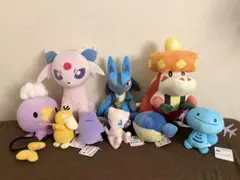 ポケモン ぬいぐるみセット 9体　フワンテ•エーフィ•ルカリオ•アチゲータ他