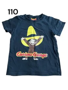 【即決大歓迎】Curious George Tシャツ 110 黒おさるのジョージ