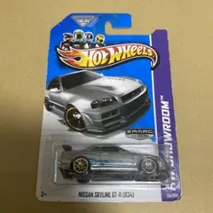 ホットウィール 日産 スカイライン GT-R BNR32 青/黒 日本限定カード