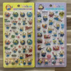 ミニオンズ　硬いシール　2枚セット