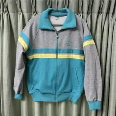 80's adidas アディダス 西ドイツ　トラックジャケット ターコイズ L