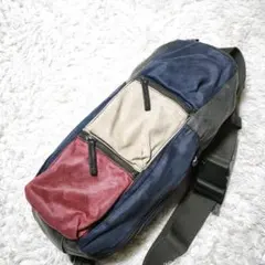 Art-berg アートバーグ ボディバッグ マルチカラー 3連ポケット 廃盤