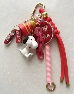 じゃらじゃらキーホルダー PEANUTS 2wayバッグチャーム レッド系 1個