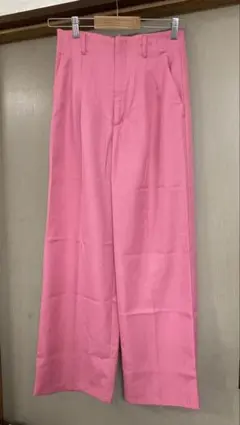 GU カラースラックス　ピンク