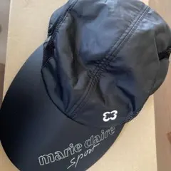 marie claire sport 黒 キャップ