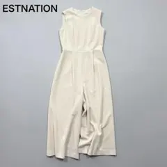 エストネーション　オールインワン　ワイドパンツ　ノースリーブ　タックのサムネイル