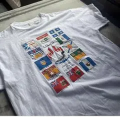 80sカナダ州旗 スーベニアTシャツ シングルステッチ