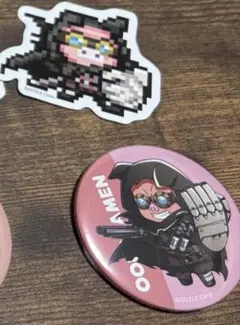 ドズル社 5周年 ドズぽん くじ ステッカー 缶バッジ　おおはらMEN