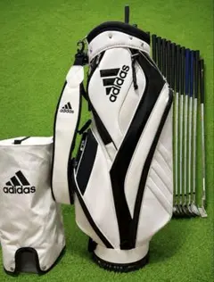 adidas/アディダスゴルフ キャディバッグ9型【ホワイト】美品