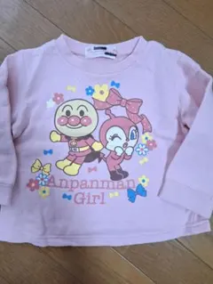 アンパンマンガール 90サイズトレーナー ピンク　保育園着