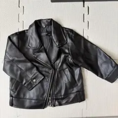 PETIT-F レザー風ジャケット 80サイズ