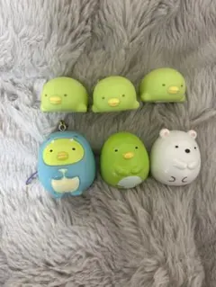 すみっコぐらし 起き上がりこぼし キーホルダー フィギュア ぺんぎん 6個セット
