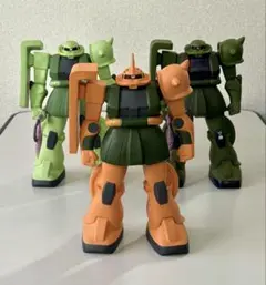【レア】3体セット ソフビ 量産ザク リアルタイプザク ガルマ専用ザク