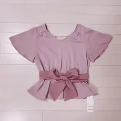 新品　MISCH MASCH ミッシュマッシュ　ペプラムトップス　半袖　Mのサムネイル