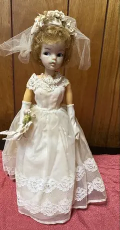 ビスクドール 磁器人形 ドレス ピンクドレス 麦わら帽子付き - メルカリ