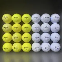 【送料無料】Srixon AD333 ホワイト/イエロー ロストボール 24個