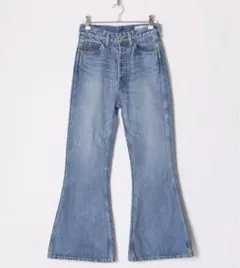 HIGH WAIST BELL-BOTTOM DENIM PANTSのサムネイル