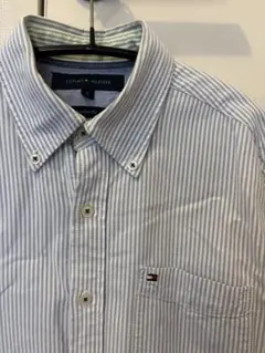 トミーヒルフィガー ストライプ ボタンダウンシャツ