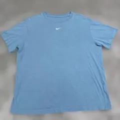 【NIKE】ワンポイント スウッシュ Tシャツ ブルー サイズＳ