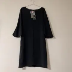 rashel court ドルマン ワンピース 黒 38 フォーマル