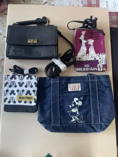 【未使用新品】ミッキー デニムバック等 4点セット