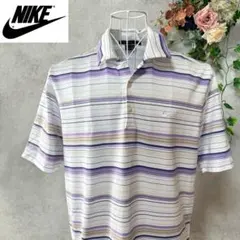 NIKE ナイキ　半袖ポロシャツ　シャツ　トップス　ボーダー　メンズ