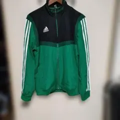 adidas ナイロンジャケット グリーン ブラック