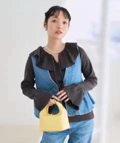 【未使用品】FREAK'S STORE アーミーフライスフリルロンT