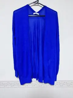 chocol raffine robe 長袖カーディガン ブルー　Fのサムネイル