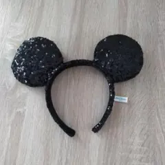 東京ディズニーリゾート ミッキー　スパンコール カチューシャ ブラックのサムネイル